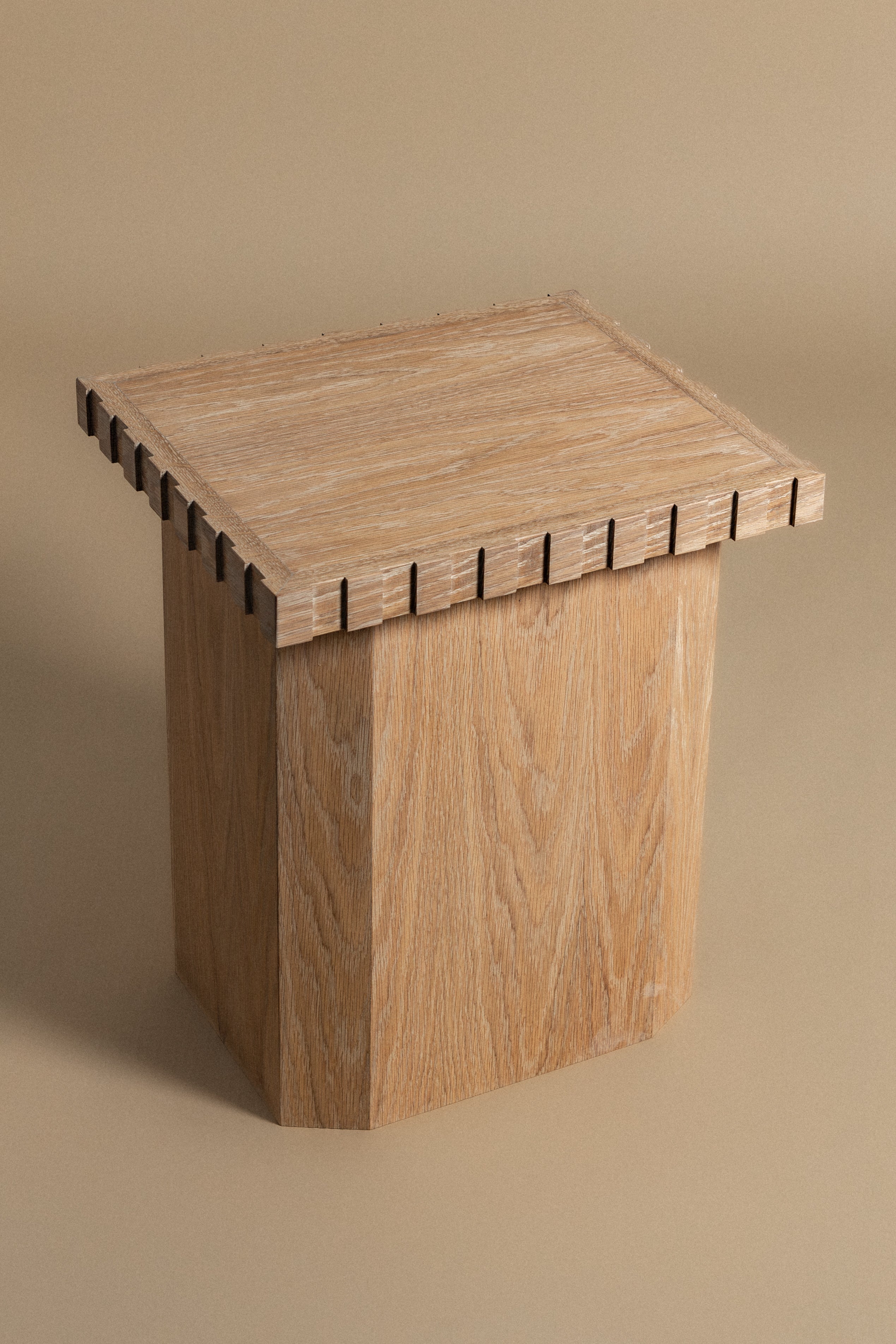Small Cortado Side Table in Natural White Oak