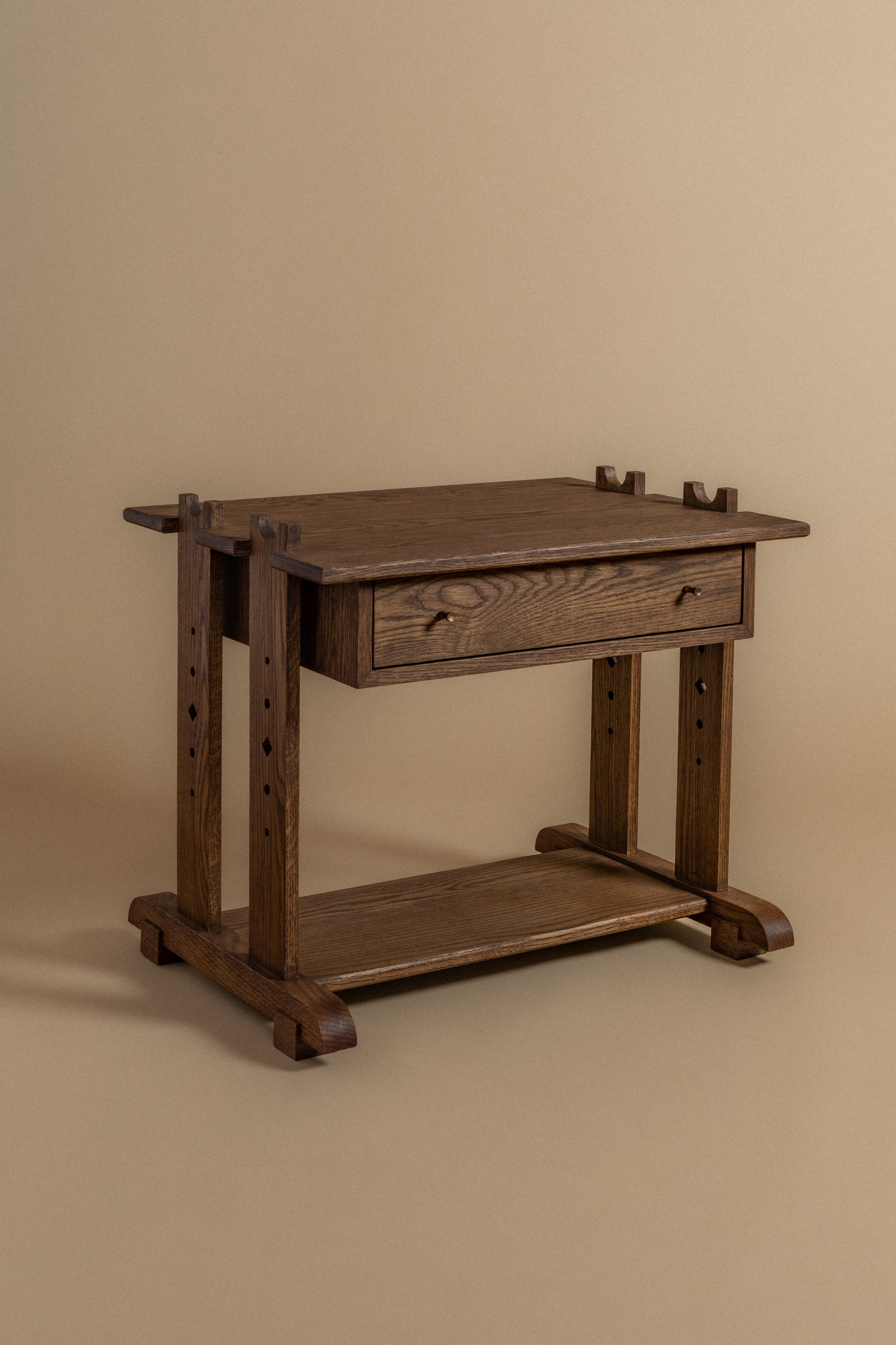 Buco Nightstand in Chocolate White Oak