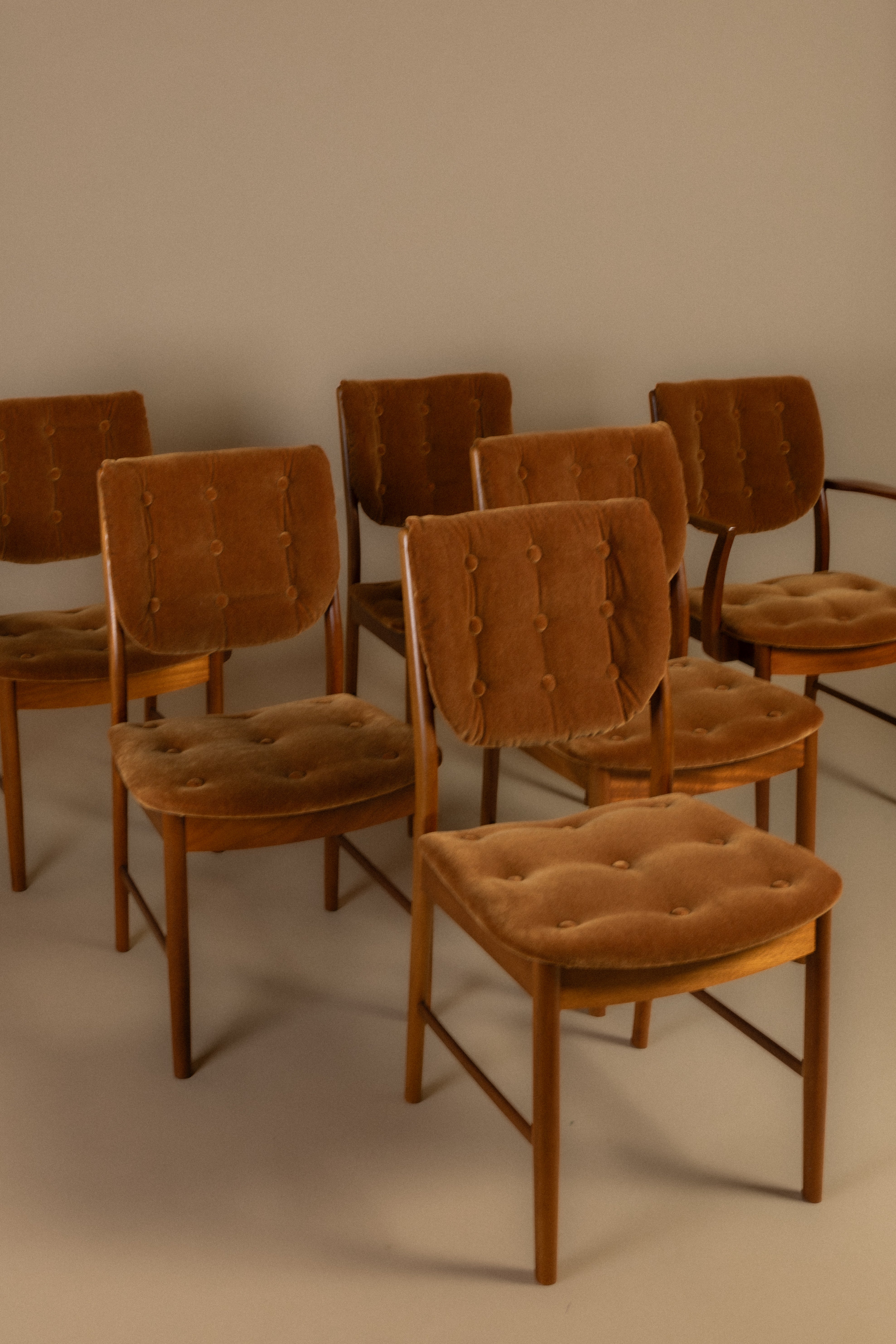 Set of 10 Vintage Dining Chairs