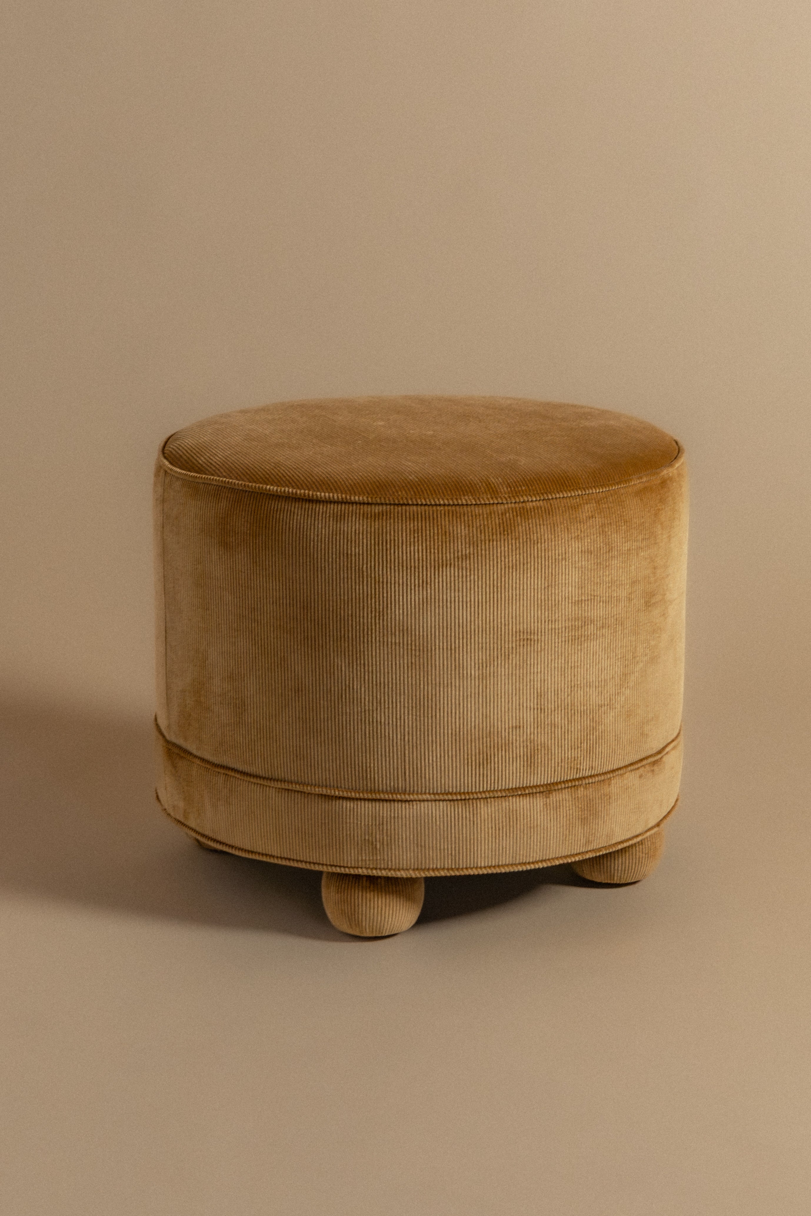 Ellis Ottoman in Flaxen Corduroy