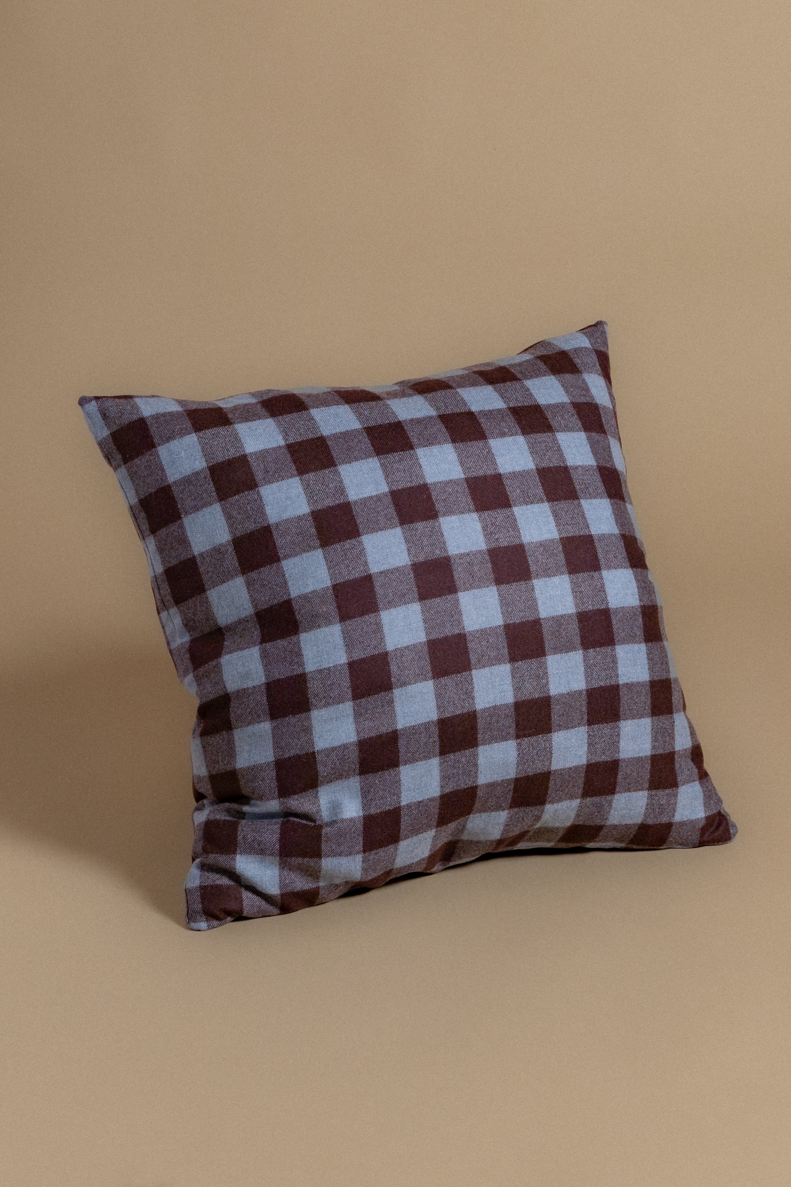 Sorrel Pillow in Wool Check