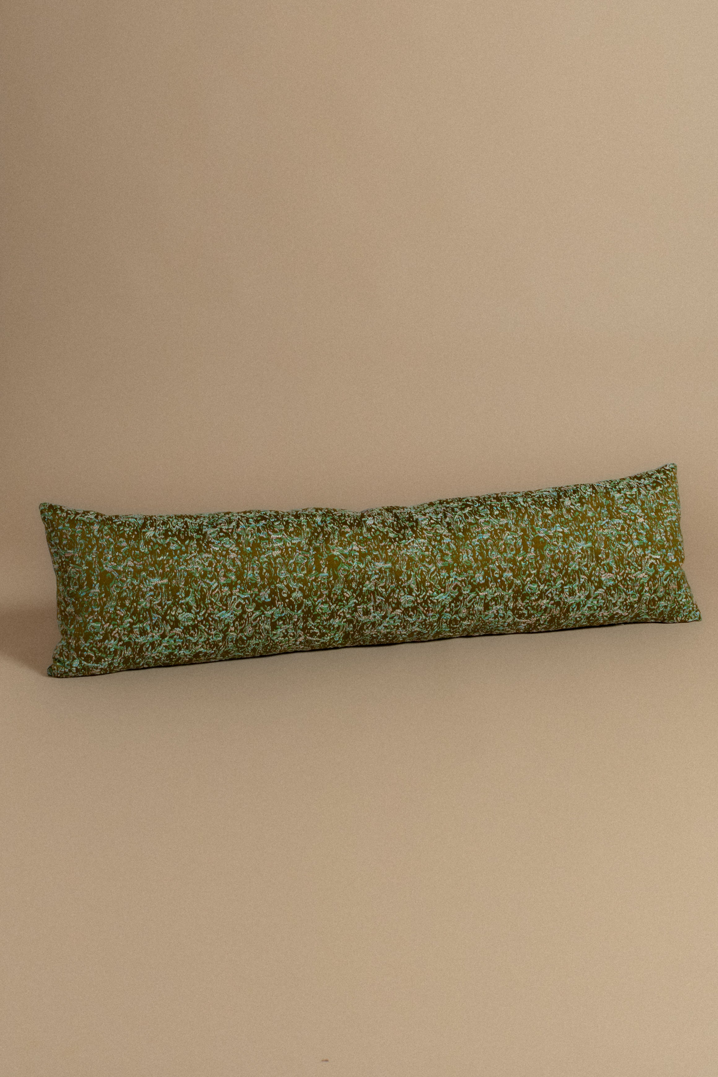 Talia Long Lumbar in Olive Jacquard